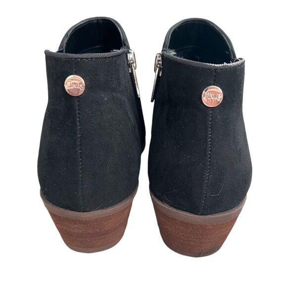 Circus by Sam Edelman Porter Ankle Boots Womens 7.5M Black Faux Suede Booties - Picture 6 of 11